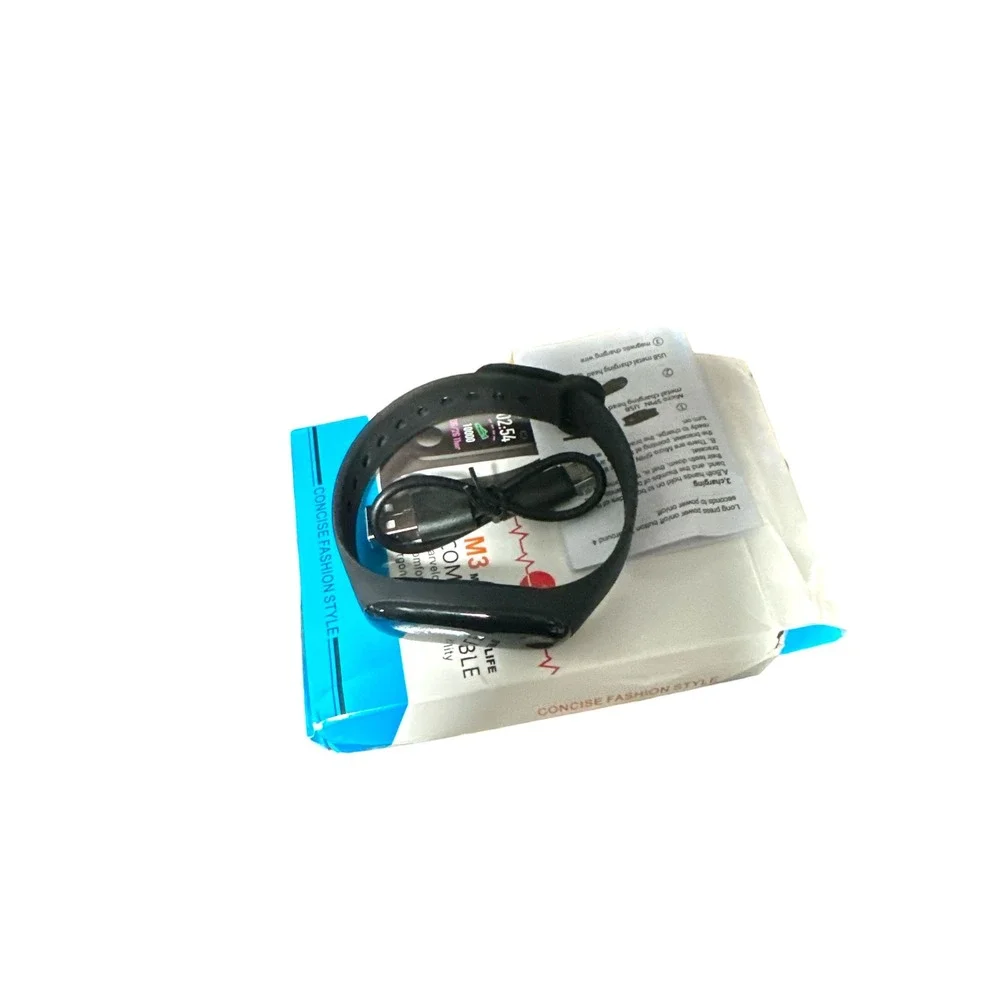 M3 Intelligence Health Bracelet‎ Smart Fitness Tracker Heart Rate Monitor Black
